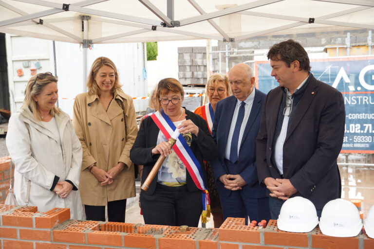 🏗️✨ Pose de première pierre de 18 logements à Fresnes-sur-Escaut !