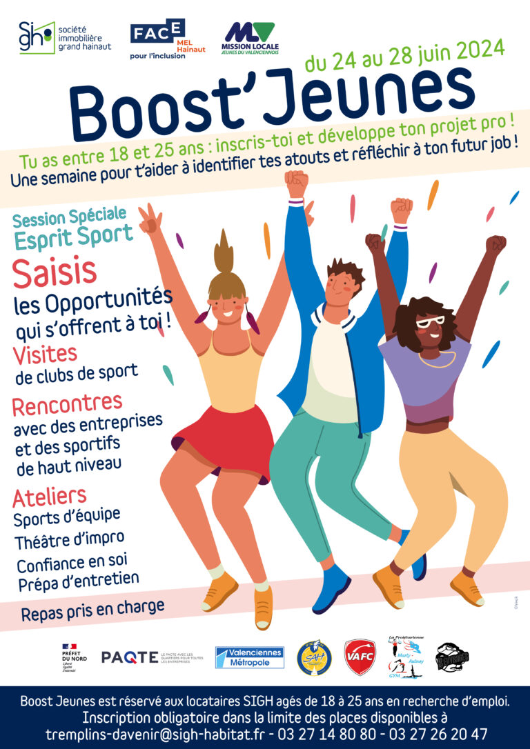 3ème édition de l’action « Boost Jeunes » spéciale Esprit Sport : Du 24 au 28 juin 2024
